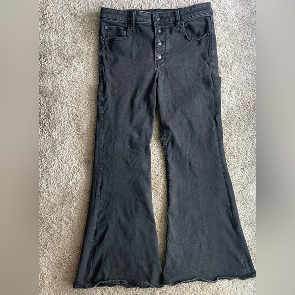 80s Flare American Eagle High Waisted Jeans - Picture 1 of 4